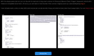 A handy tool to decode Ethereum transaction data